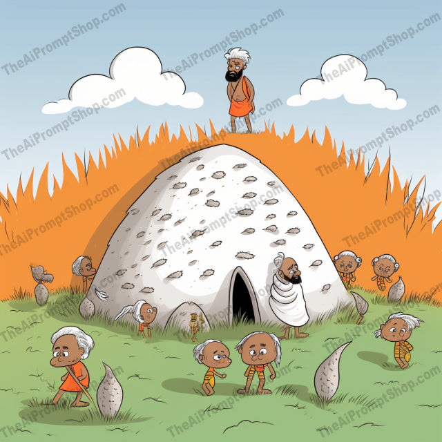 AI Midjourney Prompt for C41 - Storybook Illustrations - Religious Cartoon Chronicles