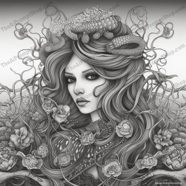 AI Midjourney Prompt for Coloring Pages - 2570