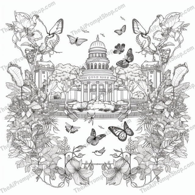 AI Midjourney Prompt for Coloring Pages - 2546