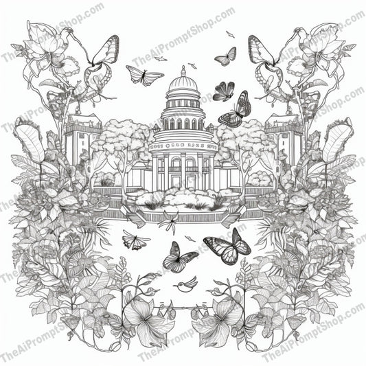 AI Midjourney Prompt for Coloring Pages - 2546