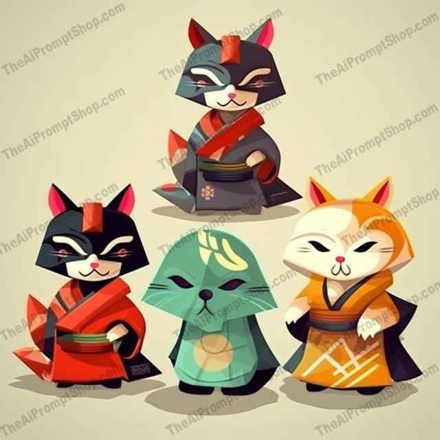 AI Midjourney Prompt for Illustrations - B172s - Japanese Fortune Tellers