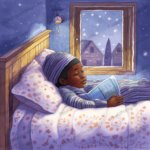 AI Midjourney Prompt for C11 - Storybook Illustrations - Dreamy Morning Sleep