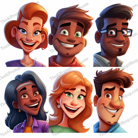 AI Midjourney Prompt for Cartoons - 1171