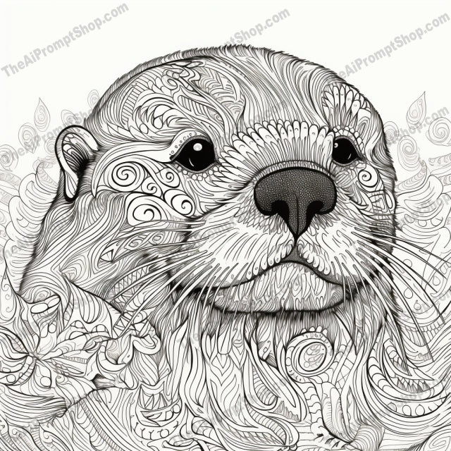AI Midjourney Prompt for Coloring Pages - 2543