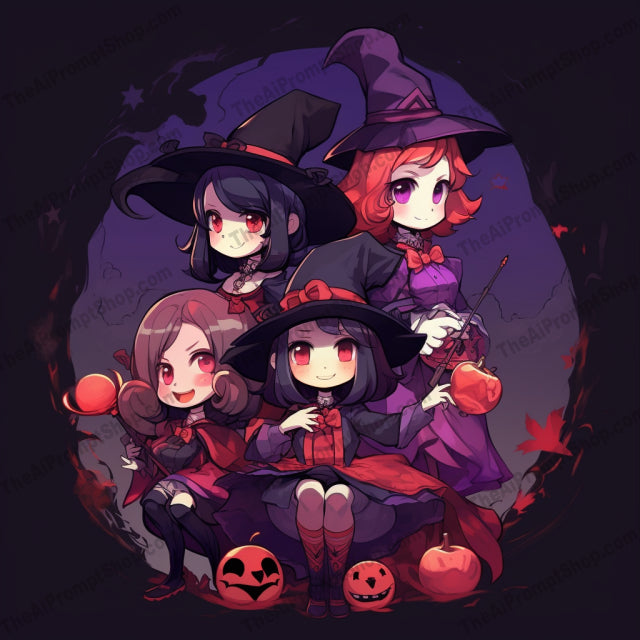 AI Midjourney Prompt for Cartoons - 1227Halloween
