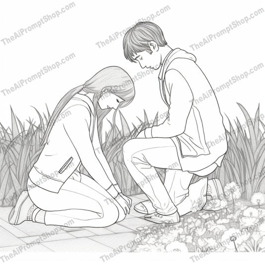 AI Midjourney Prompt For Coloring Pages - 1063