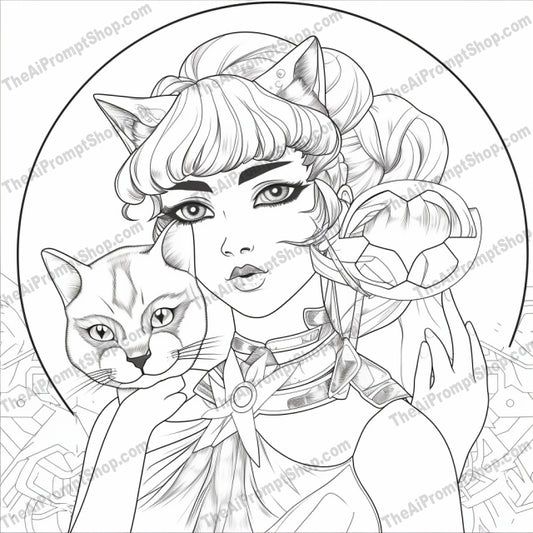AI Midjourney Prompt for Coloring Pages - 2360