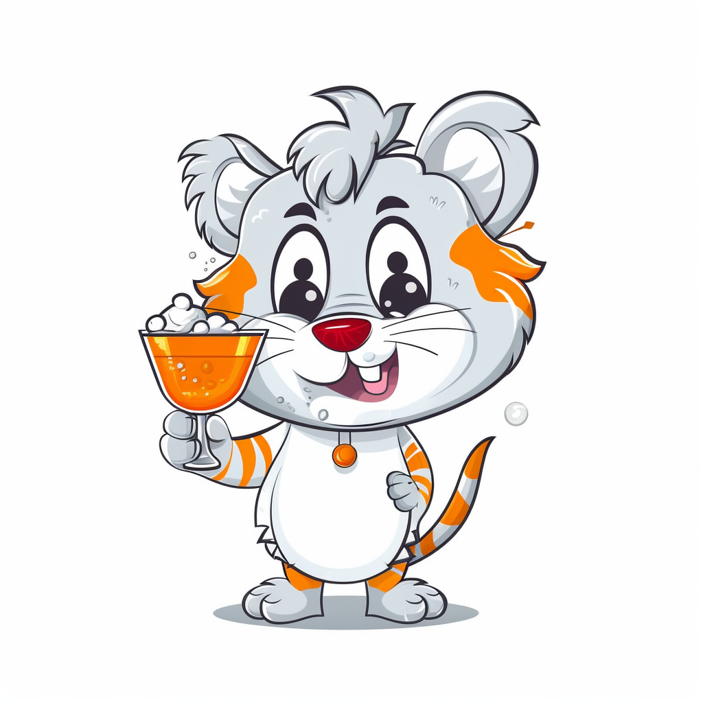 AI Midjourney Prompt for Animal - Adorable Cartoon Animal T-Shirt Design
