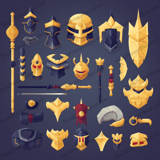 AI Midjourney Prompt for Playful Lowpoly Armor