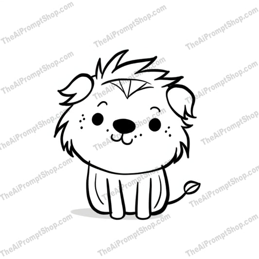 AI Midjourney Prompt for Coloring Pages - 2590