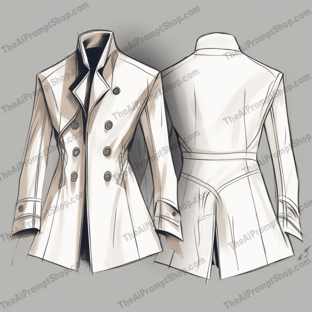 AI Midjourney Prompt for Stark White Cut Jackets
