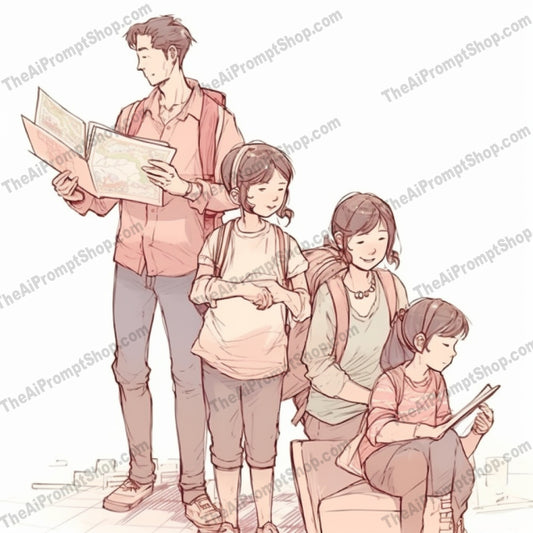 AI Midjourney Prompt for C15 - Storybook Illustrations - Map Book Explorers