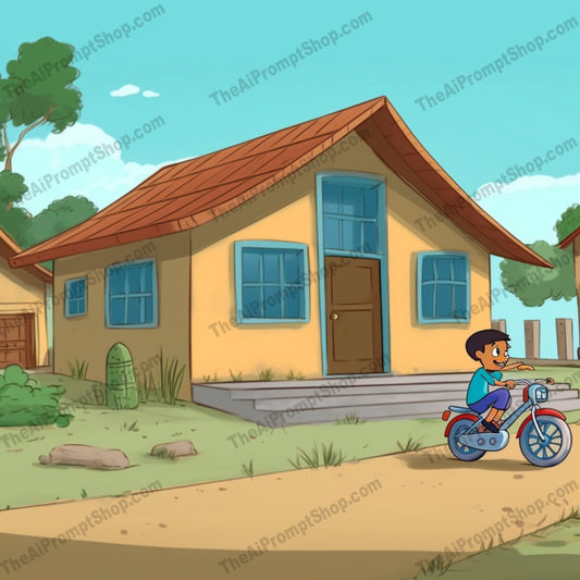 AI Midjourney Prompt for C279 - Storybook Illustrations - Indian Kidcore Animation