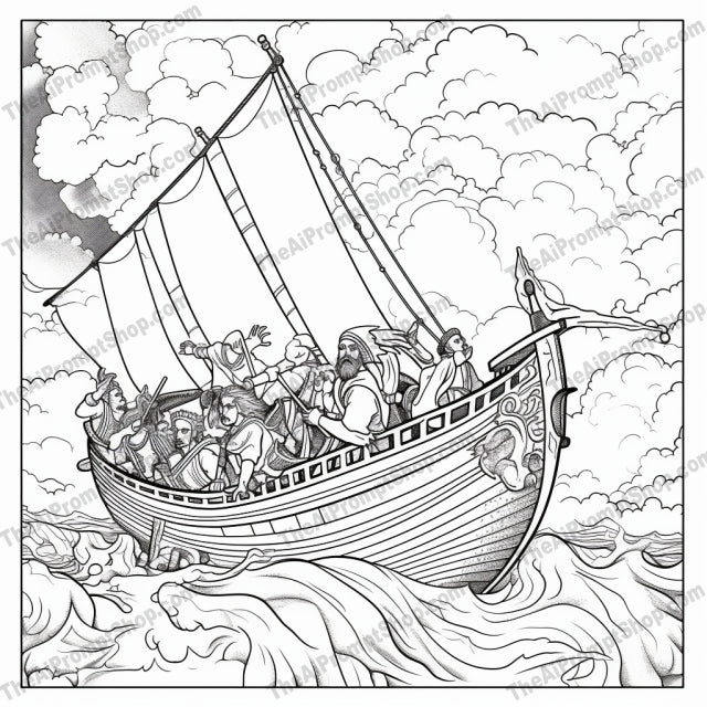 AI Midjourney Prompt for Coloring Pages - 2366