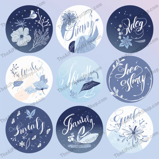 AI Midjourney Prompt for Logos - B65s - Spring Labels Galore