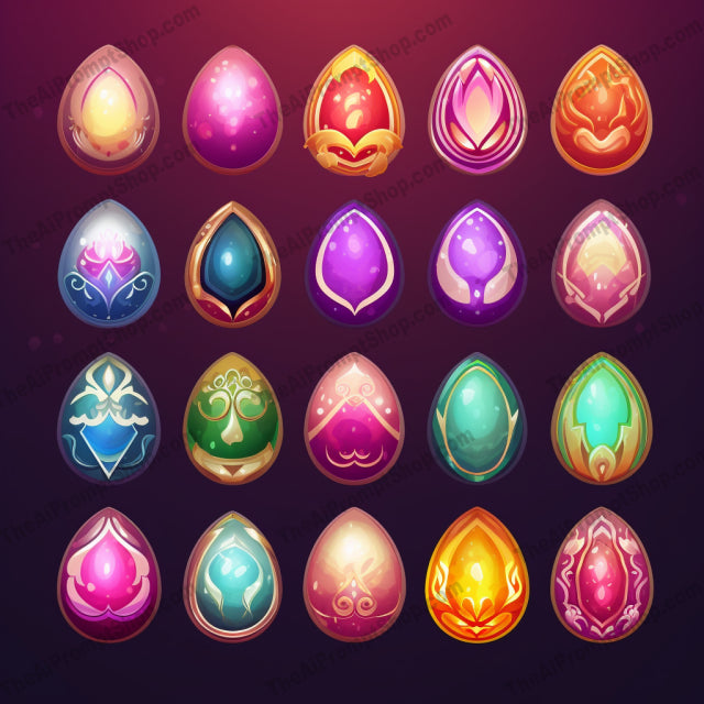 AI Midjourney Prompt for Cute and Colorful Easter Eggs