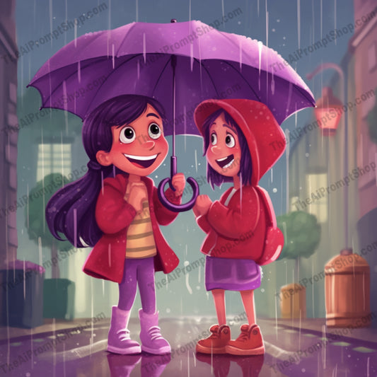 AI Midjourney Prompt for C242 - Storybook Illustrations - Lively Rainforest Adventure