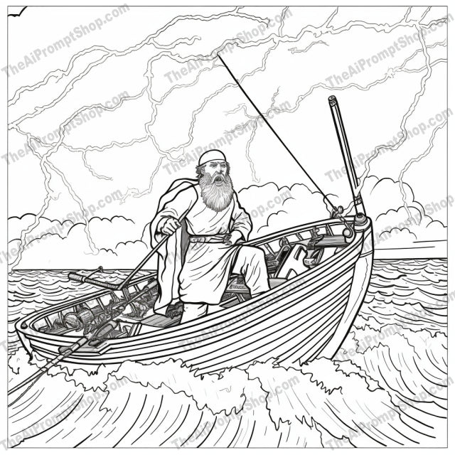 AI Midjourney Prompt for Coloring Pages - 2366