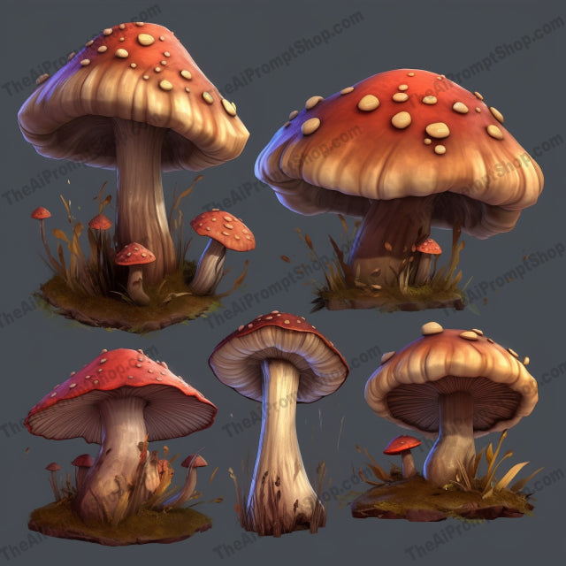 AI Midjourney Prompt for Fungi Fantasies