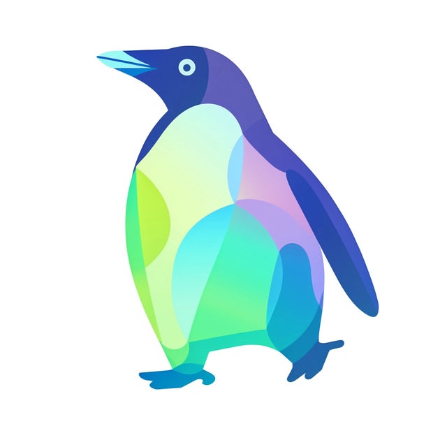 AI Midjourney Prompt for Line Vector Animals in Bold Colors