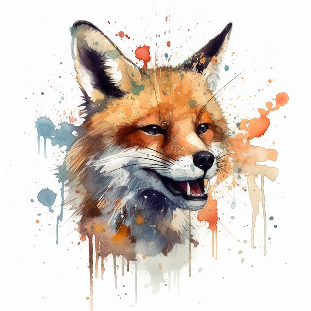 AI Midjourney Prompt for Joyful Chaos Animal Watercolor