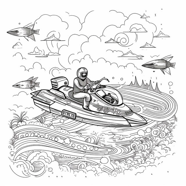 AI Midjourney Prompt for Playful Illustrative Style Vehicle Coloring