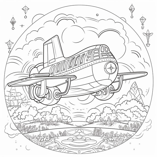 AI Midjourney Prompt for Playful Illustrative Style Vehicle Coloring