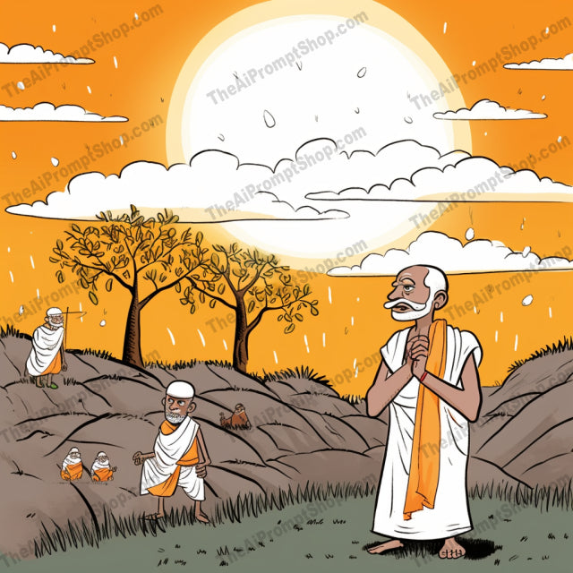 AI Midjourney Prompt for C41 - Storybook Illustrations - Religious Cartoon Chronicles