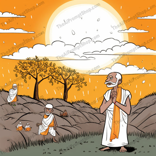 AI Midjourney Prompt for C41 - Storybook Illustrations - Religious Cartoon Chronicles