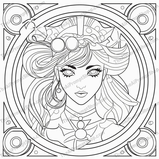 AI Midjourney Prompt for Coloring Pages - 2360