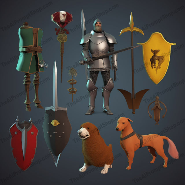 AI Midjourney Prompt for Animal-Inspired Weapons Collection