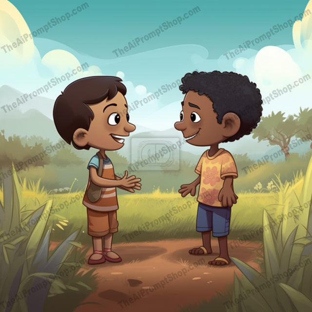 AI Midjourney Prompt for C252 - Storybook Illustrations - Field Discussion