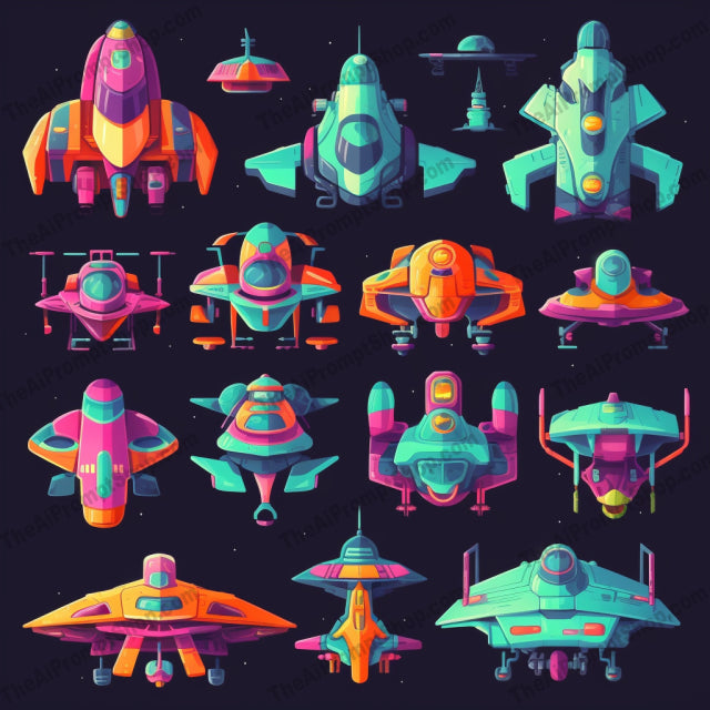 AI Midjourney Prompt for Spaceship Miniatures