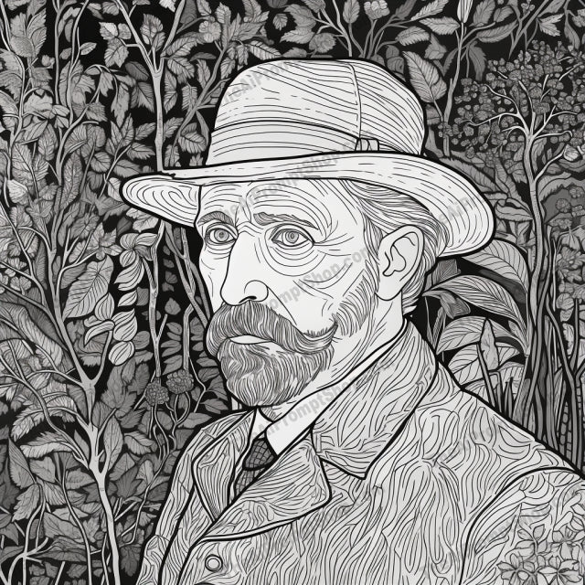 AI Midjourney Prompt for Coloring Pages - 2356