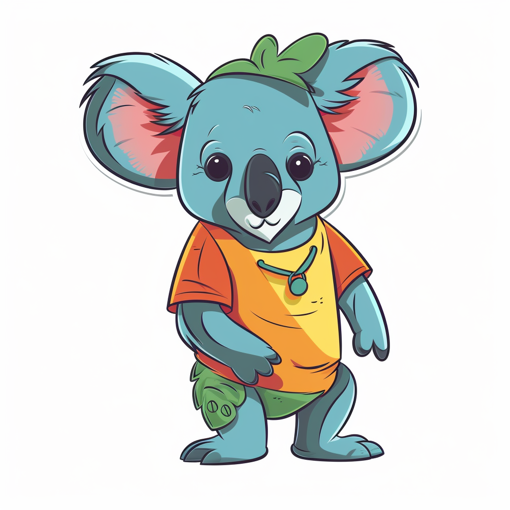 AI Midjourney Prompt for T-Shirt Design - Cartoon Animal T-shirt Design