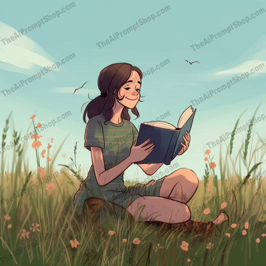 AI Midjourney Prompt for C206 - Storybook Illustrations - Field Reading Adventure