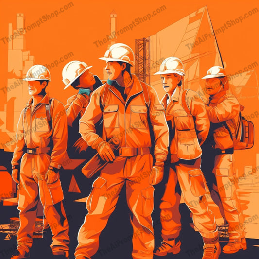 AI Midjourney Prompt for People - B61s - Energy on the Job