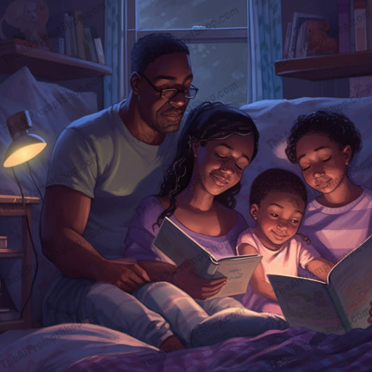 AI Midjourney Prompt for C9 - Storybook Illustrations - Cozy Bedtime Reading