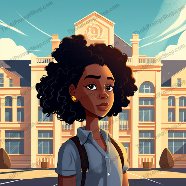 AI Midjourney Prompt for C189 - Storybook Illustrations - Schoolgirl Dreams