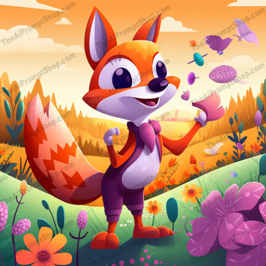 AI Midjourney Prompt for C25 - Storybook Illustrations - A Playful Caricature