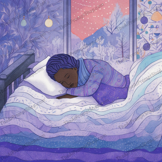 AI Midjourney Prompt for C11 - Storybook Illustrations - Dreamy Morning Sleep
