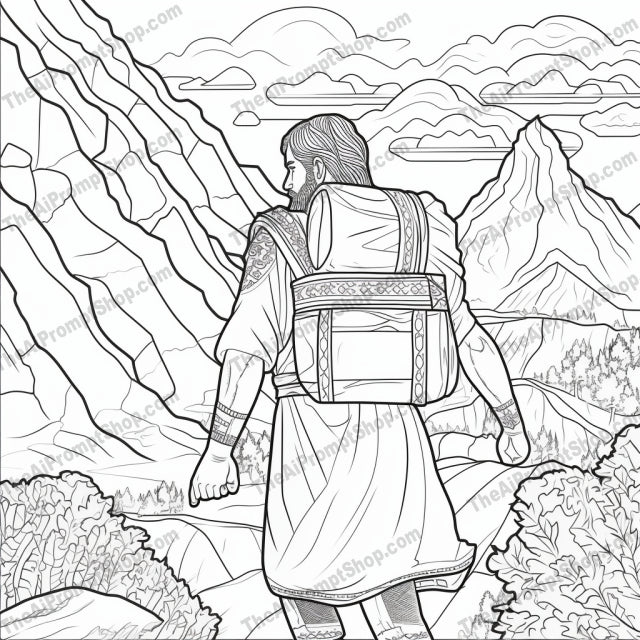 AI Midjourney Prompt for Coloring Pages - 2361