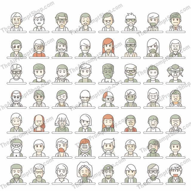 AI Midjourney Prompt for AI Midjourney Prompt for Icons - 1601