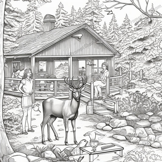 AI Midjourney Prompt for Coloring Pages - 2561