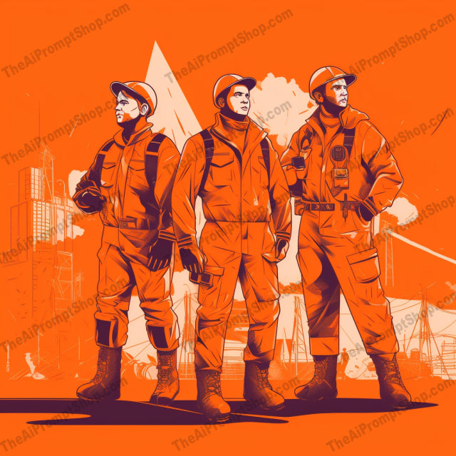 AI Midjourney Prompt for People - B61s - Energy on the Job