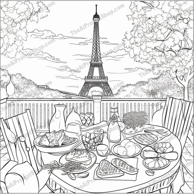 AI Midjourney Prompt for Coloring Pages - 2365