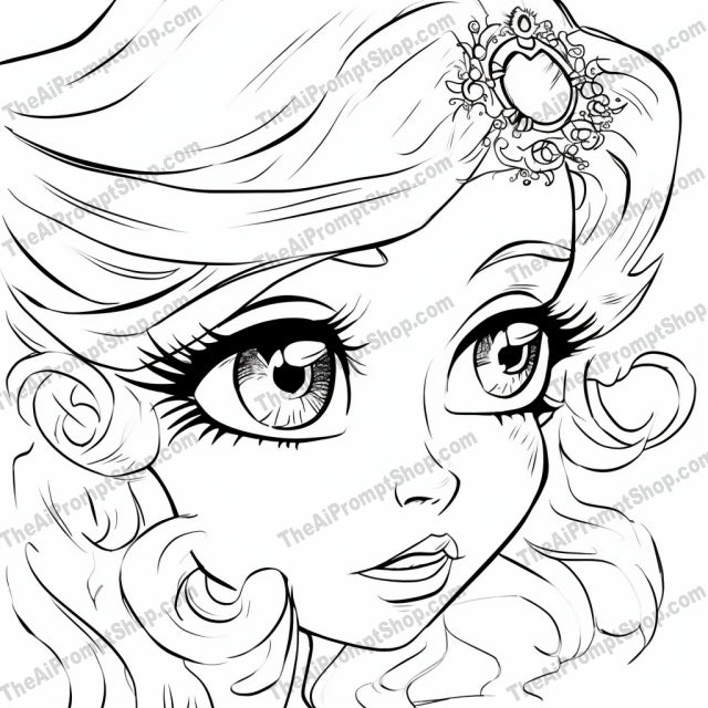 AI Midjourney Prompt for Coloring Pages - 2181