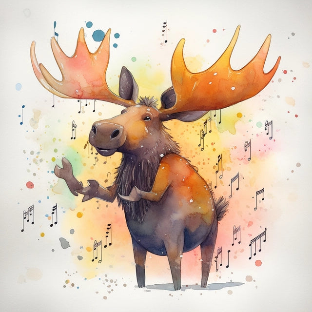 AI Midjourney Prompt for Musical Animal Notes