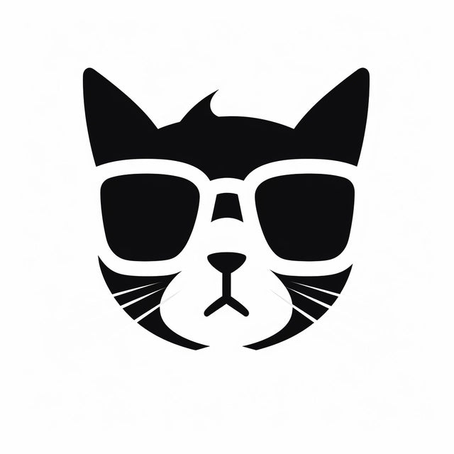 AI Midjourney Prompt for Animated Black and White Logo