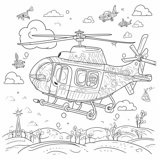 AI Midjourney Prompt for Playful Illustrative Style Vehicle Coloring
